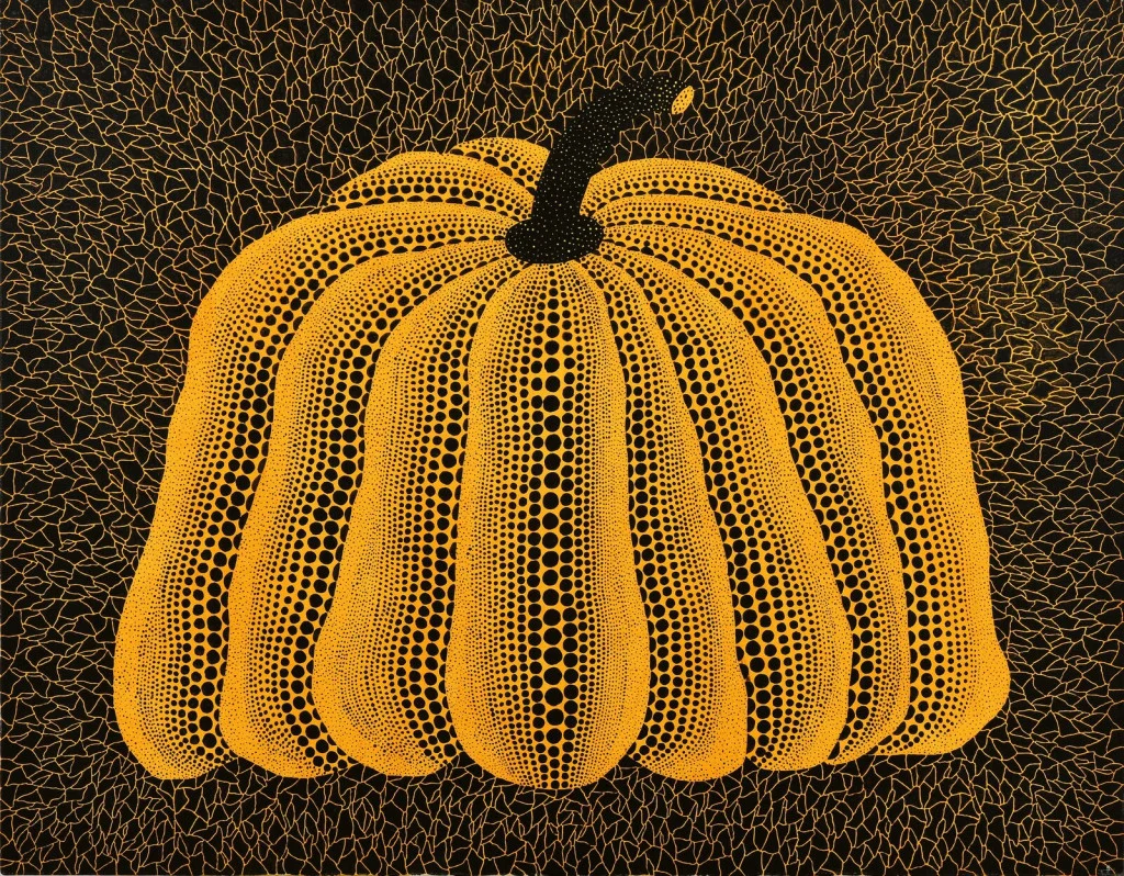 Polka Dot Pumpkin Sculpture